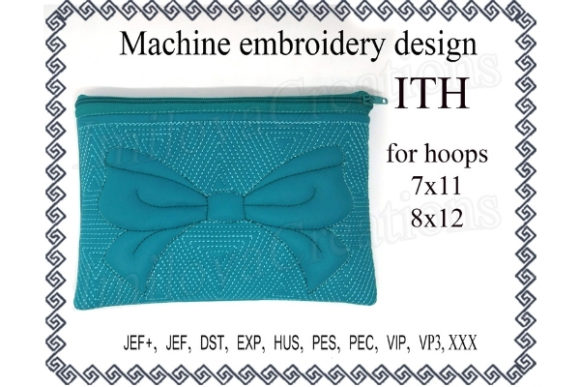 Cosmetic Bag Zippered Bag Ribbon Embroidery Review