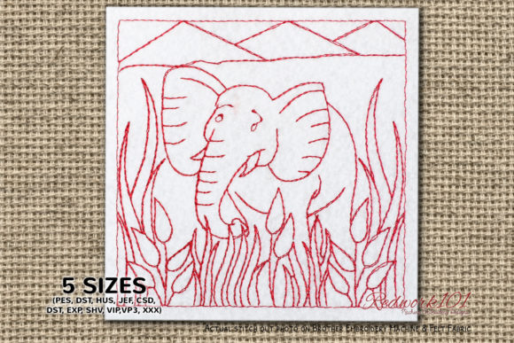 Elephant with Grass Embroidery Review