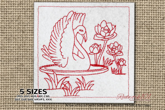 Graceful Cob Swan Embroidery Design Review