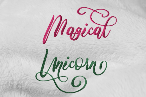 Magical Unicorn Lettering Embroidery Review