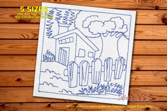 Old House with Tree Embroidery Review