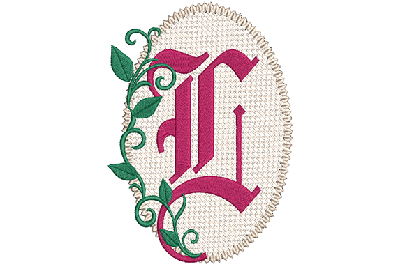 Olde English Monogram Letter L Review for Seasonal Embroidery
