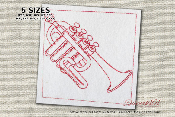 Piccolo-trumpet Embroidery Design Review