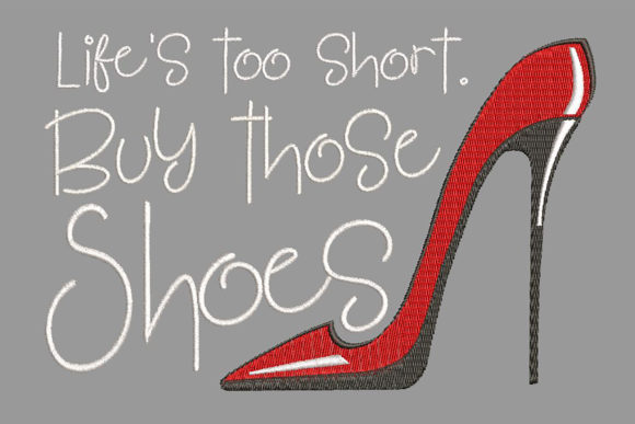 Red Shoes and a Wise Quote Embroidery Review