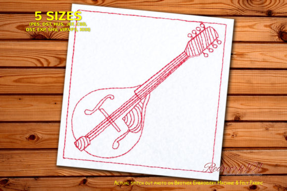 Wood Mandolin Design Review for Embroidery Sellers